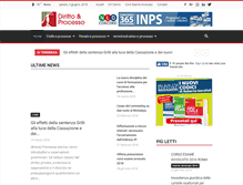Tablet Screenshot of dirittoeprocesso.com